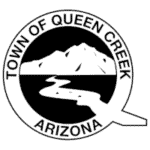 Town of Queen Creek Logo transparent white 200w